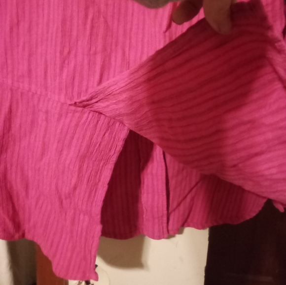 Hot pink button up shirt - Picture 13 of 13